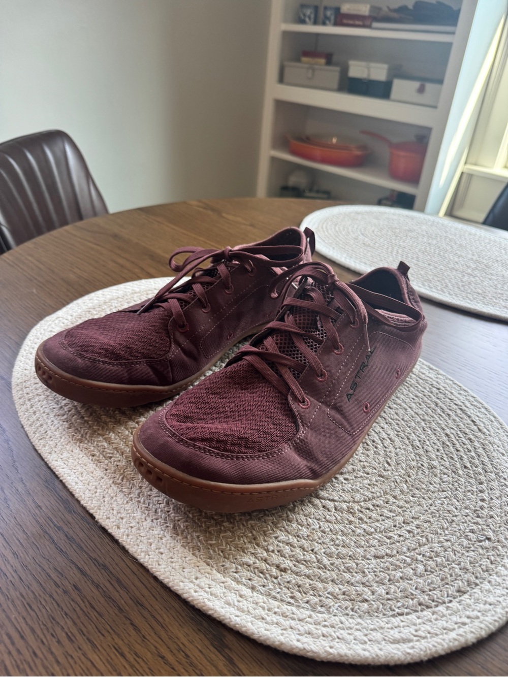 Astral Men's Wine/maroon Lace-Up Sneakers water shoe